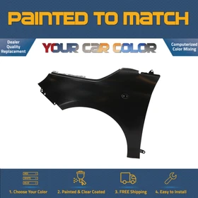For 2012-2019 FIAT 500, Left Fender (Driver Side) Painted to Match For 2012-2019 FIAT 500, Left Fender (Driver Side) Painted to Match