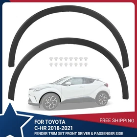 Fit For 2018-2022 Toyota C-HR Front Arch Wheel Molding Fender Trim Left+Right Fit For 2018-2022 Toyota C-HR Front Arch Wheel Molding Fender Trim Left+Right