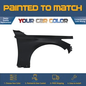 For 2014-2018 INFINITI Q50 HYBRID, Right Fender (Passenger) Painted to Match