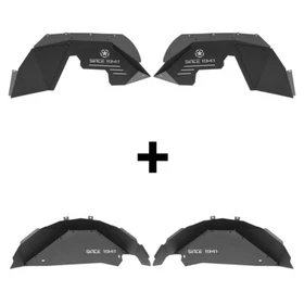 Front / Rear Fender Flares Inner Liners Fit 2007-2018 Jeep Wrangler JK 2/4Door