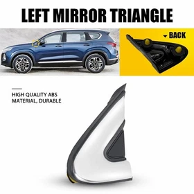 Mirror Corner Fender Pillar Trim Molding Front For 2019-2023 Hyundai Santa Fe