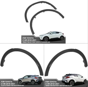 Fit For 2018-2022 Toyota C-HR Front Arch Wheel Molding Fender Trim Left+Right