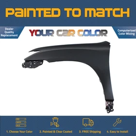 For 2011-2013 TOYOTA HIGHLANDER, Left Fender;  w/o Antenna Hole Painted to Match