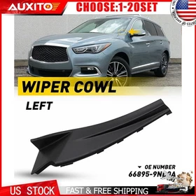 For Infiniti QX60 16-20 Driver Side Wiper Cowl Cover Trim Black 66895-9NB0A 1-5X