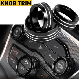 3x Air Conditioning Radio Audio Switch Ring Knob Cover 2015-2021 Dodge Challenge 3x Air Conditioning Radio Audio Switch Ring Knob Cover 2015-2021 Dodge Challenge
