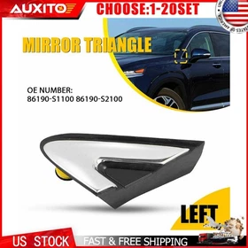 86190S1100 Left Mirror Corner Fender Molding For 2019-23 Hyundai Santa Fe 1-10X