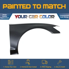 For 2012-2018 AUDI A6, Right Fender;  Steel; w/SL Hole Painted to Match