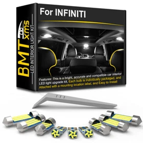 Cold White LED Interior Lights Bulbs Kit For INFINITI QX56 QX80 QX50 G37 M45
