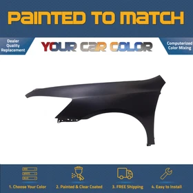 For 2003-2007 HONDA ACCORD SEDAN, Left Fender USA w/o side repeater lamp Painted