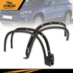 Fender Flares Fit For 2012-2017 Volkswagen Tiguan Textured Wheel Protector Cover
