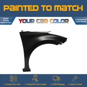 For 2011-2016 HYUNDAI ELANTRA SEDAN, Right Fender (Passenger) Painted to Match