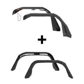 Hooke Road JT Rugged Front Rear Fender Flares Fit 2020-2026 Jeep Gladiator JT Hooke Road JT Rugged Front Rear Fender Flares Fit 2020-2026 Jeep Gladiator JT