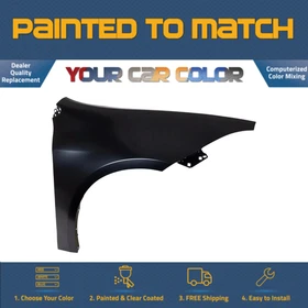 For 2013-2016 DODGE DART, Right Fender (Passenger Side) Painted to Match