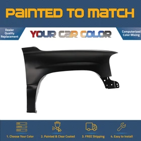 For 2000-2006 GMC YUKON, Right Fender (Passenger Side) Painted to Match For 2000-2006 GMC YUKON, Right Fender (Passenger Side) Painted to Match