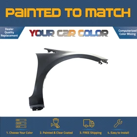 For 2012-2017 KIA RIO, Right Fender (Passenger); w/o SL Hole Painted to Match