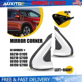 Left Right Side Mirror Corner Fender Molding For 2019-23 Hyundai Santa Fe 2-20X