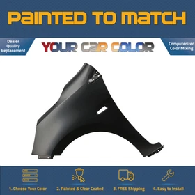 For 2021-2024 MITSUBISHI MIRAGE G4, Left Fender;  w/o SL Hole Painted to Match