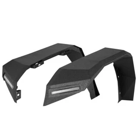 Front / Rear Flat Fender Flares Wheel Mud Guard Fit 2007-2018 Jeep Wrangler JK