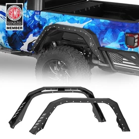 Hooke Road Wheel Mud Guard Front Rear Fender Flares Fit 20-25 Jeep Gladiator JT