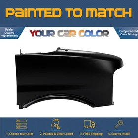 For 2003-2023 GMC SAVANA, Right Fender (Passenger Side) Painted to Match