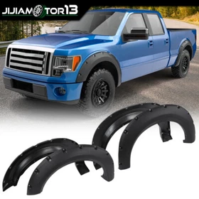 Offroad Pocket Rivet Style Black Wheel Fender Flares Fit For Ford F150 2009-2014