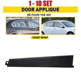 1-10 FRONT Right Balck TRIM DOOR B-PILLAR MOLDING Panel Fit Honda Accord 2008-13