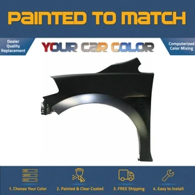For 2007-2011 NISSAN VERSA SEDAN, Left Fender (Driver Side) Painted to Match