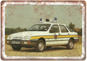 Vintage Essex Police Marked Ford Sierra 1983 Ad Retro Look Metal Sign A6151