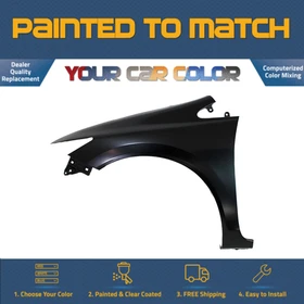 For 2012-2013 HONDA CIVIC 2DR Left Fender w/o SL Hole (Not Fit '14) Painted