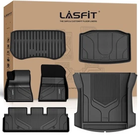 LASFIT Floor Mats Cargo Liner Front & Rear Trunk Mat for Tesla Model 3 2017-2026