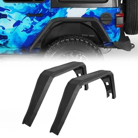 Hooke Road Front Fender Flares / Rear Fender Flares Fit 18-26 Jeep Wrangler JL