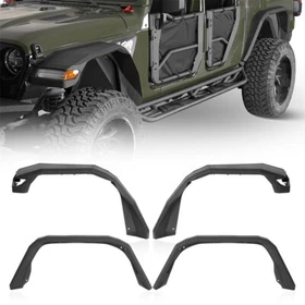 Front Rear Inner Fender Liner / Fender Flare Set Fit 2020-2026 Jeep Gladiator JT