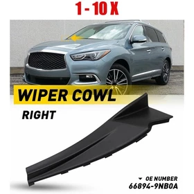 Fit Infiniti QX60 16-20 Front Windshield Wiper Right Cowl Extension Cover 1-10X