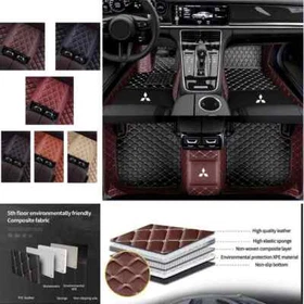 For Mitsubishi Car Floor Mats All Weather Liners Waterproof Carpet Front & Rear