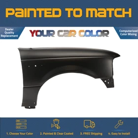 For 1998-2003 FORD RANGER, Right Fender;  w/o molding Painted to Match