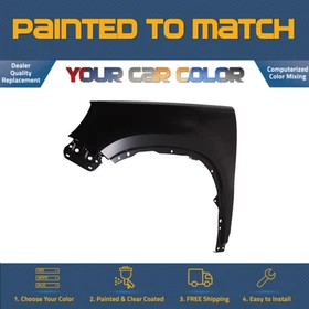 For 2009-2017 Volkswagen TIGUAN, Left Fender (Driver Side) Painted to Match