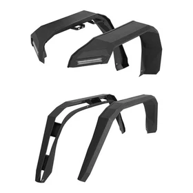 Enhanced Flat Front Rear Fender Flares Wheel Guard Fit Jeep Gladiator JT 20-26 Enhanced Flat Front Rear Fender Flares Wheel Guard Fit Jeep Gladiator JT 20-26