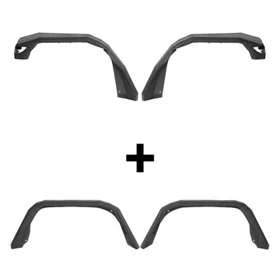 Flat Front Fender Flares or Rear Fender Flares Fit 2020-2025 Jeep Gladiator JT Flat Front Fender Flares or Rear Fender Flares Fit 2020-2025 Jeep Gladiator JT