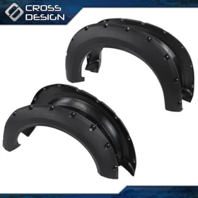 Wheel Fender Flares Fit For 2009-2014 Ford F150 Offroad Pocket Rivet Style Black