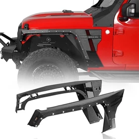 Fit Jeep Wrangler & Gladiator 20-25 Steel Front Rear Fender Flares w/Turn Signal