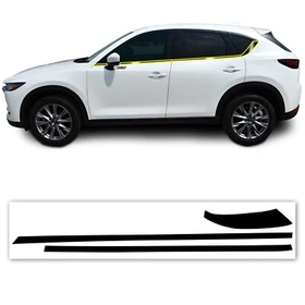 Fits Mazda CX-5 2017-2025 Window Chrome Delete Decal Film Blackout Trim