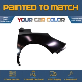 For 2017-2020 ACURA MDX SPORT HYBRID, Right Fender (Passenger) Painted to MatchA