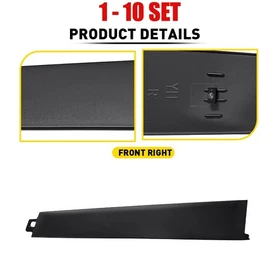 1-10X Front Right Black Window B Pillar Molding Trim for Honda Accord 2008-2013