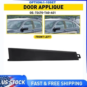 Left Front Door Pillar Molding Black For Honda Accord 08-13 72470-TA0-A01 1-10X