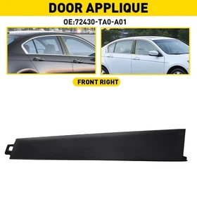1/2Pcs B Pillar Door Trim Molding for Honda Accord 2008-13 Front Left+Right Set