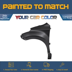 For 2008-2014 SCION xD, Left Fender (Driver Side); Steel Painted to Match