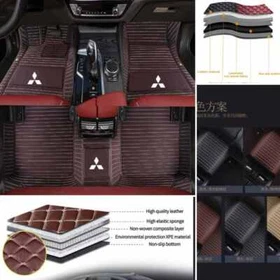 For Mitsubishi Car Floor Mat All Series Waterproof Carpet All Weather Auto Liner