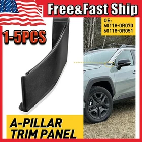 A-pillar Trim Panel Cover Black 60118-0R070 Fits Toyota RAV4 2019-2023 Left1-5x