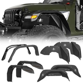 Steel Front Rear Fender Flare Inner Liners Wheel Fit 2020-2023 Jeep Gladiator JT