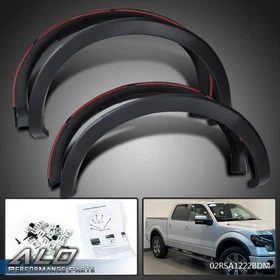 Fit For Ford F150 2009-2014 Offroad Pocket Rivet Style Black Wheel Fender Flares
